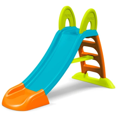 Abbildung von FEBER Slide Plus Wasserrutsche, mit Schlauchloch, rutschfeste Treppe, Mehrfarbig, strapazierfähig und leicht zu montieren, für Kinder von 2 bis 7 Jahren, FAMOSA (FEL08000)