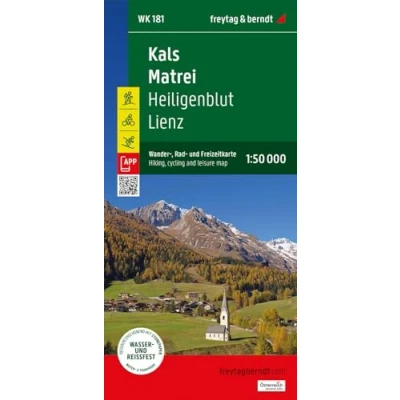Abbildung von Kals Matrei, Wander , Rad und Freizeitkarte 1:50.000, freytag &amp; berndt, WK 181: Heiligenblut Lienz, mit APP, wasserfest reißfest (freytag berndt Freizeitkarten, Band 181)