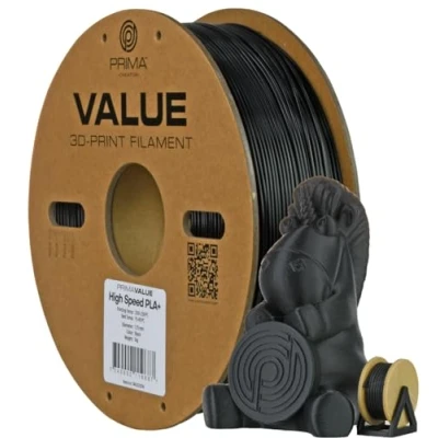 Abbildung von PrimaValue PLA+ High Speed Black 1.75mm 1kg