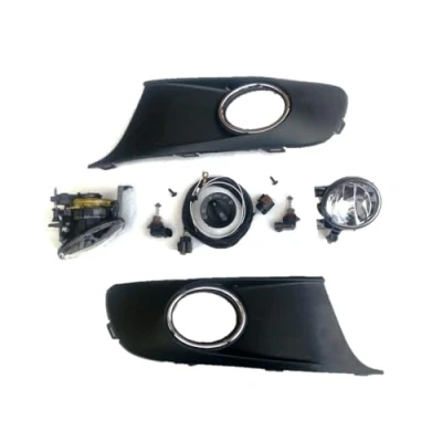 Abbildung von HZ DESIGN Nebelscheinwerfer Nachrüstung NSW Set Kit Komplettset Highline kompatibel mit Caddy ab 08/10 05/15
