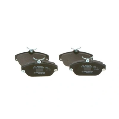 Abbildung von BOSCH 0 986 424 016 Bremsbelagsatz Low Metallic mit Anti Quietsch Blech VOLVO: 940 I Kombi, II 740 Kombi