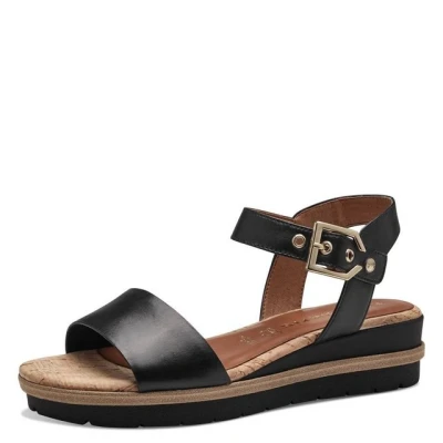 Abbildung von Tamaris Keilsandalette, Damen, Größe: 40, Black Schuhe
