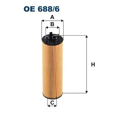 Abbildung von FILTRON OE 688/6 Ölfilter Filtereinsatz VOLKSWAGEN: Passat B8 Variant, Touran II, Tiguan SKODA: Superb III Kombi, Kodiaq, Schrägheck