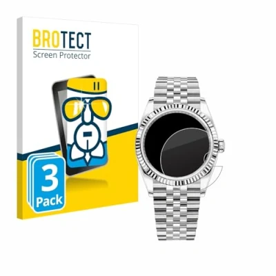 Abbildung von BROTECT Schutzglas für Rolex Datejust 36 (3 Stück) Schutzfolie Panzer Folie Glas [Extrem Kratzfest 9H, Anti Fingerprint, Ultra Transparent]