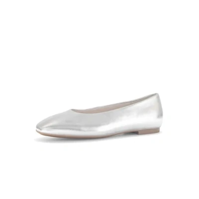 Abbildung von Gabor Klassischer Ballerina, Damen, Größe: 40.5, Silber Schuhe