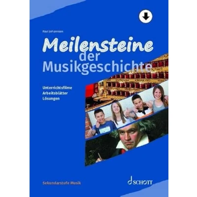 Abbildung von Meilensteine der Musikgeschichte: Unterrichtsfilme Arbeitsblätter Lösungen. Lehrerband. (Sekundarstufe Musik)