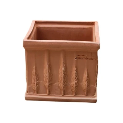 Abbildung von Blumentopf Terrakotta Pflanzgefäß Liscio Toscana limoni Italienische Handarbeit 25cm 40cm ABSOLUT FROSTFEST Italienisches Terracotta (Quadro Cipressi, 30cm)