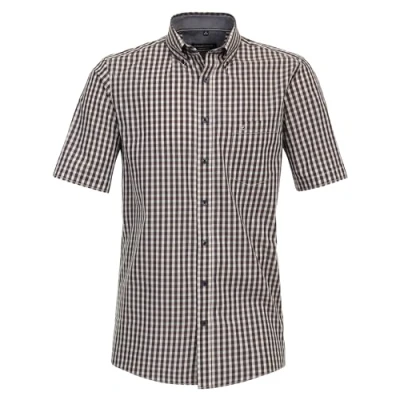 Abbildung von Casamoda Kurzarm Hemd beige, Herren, Größe: Medium, Beige
