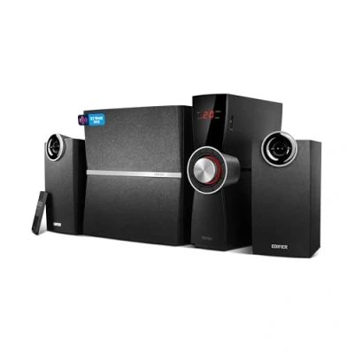 Abbildung von EDIFIER C2XD 2.1 Lautsprechersystem (53 Watt) mit Infrarot Fernbedienung und optischem Eingang
