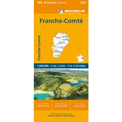 Abbildung von Michelin Franche Comte: Straßen und Tourismuskarte 1:200.000 (MICHELIN Regionalkarten)