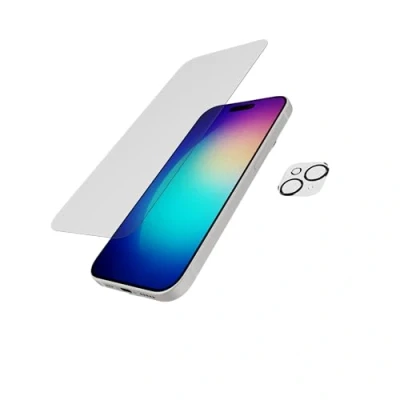 Abbildung von tech21 Anti Glare Impact Glass Camera Lens Protector Bundle for iPhone 15