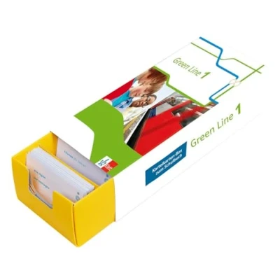 Abbildung von Green Line 1 für Klasse 5 an Gymnasien Bundesausgabe ab 2014 G8 und G9 Vokabel Lernbox zum Schulbuch: Englisch passend Lehrwerk üben: Karteikarten Box Schulbuch