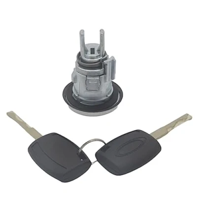 Abbildung von Auto Zündschlosszylinder, XEBRAD AL216 Kompletter Schlosssatz Zündschloss Türschloss, for Ford, Transit MK8 Custom Tourneo Custom(Black Left Lock)