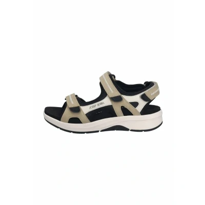 Abbildung von Josef Seibel Damen Sandaletten Estelle 02,Weite G (Normal),Wechselfußbett,Sommersandalen,Klettverschluss,beige Multi,42 EU