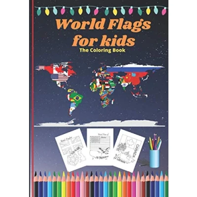 Abbildung von world flags for kids: the Coloring book (flag and nature logo)/ A great gift geography lovers countries of