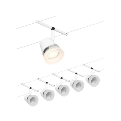 Abbildung von Paulmann Cone Seilsystem Basisset 5fl. weiß matt
