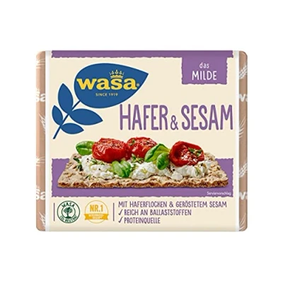 Abbildung von Wasa Knäckebrot Hafer &amp; Sesam, 12er Pack (12 x 230g)
