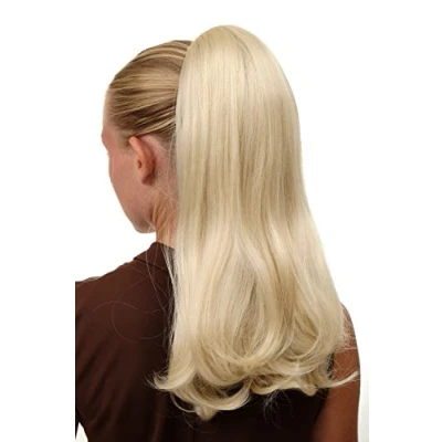 Abbildung von WIG ME UP BRO 525 613 Haarteil Pferdeschwanz Extension mit großer Klammer sehr lang glatt voluminös Platin Platinblond