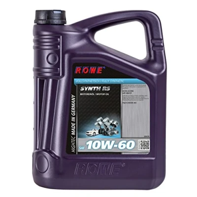 Abbildung von ROWE 5 Liter HIGHTEC SYNTH RS SAE 10W 60 Motorenöl Pkw Motoröl für moderne und sportliche Otto oder Dieselmotoren, mit ohne Turboaufladung