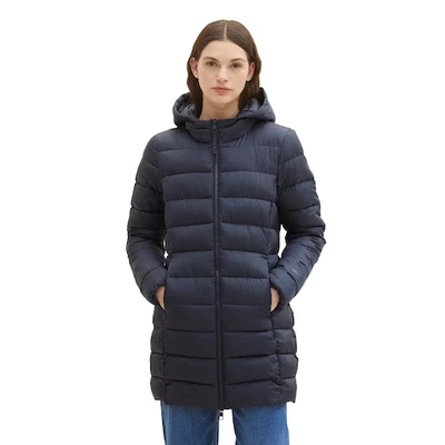 Abbildung von TOM Tailor Denim Lightweight Puffer Wintermantel, Damen, Größe: Large, Sky captain blue