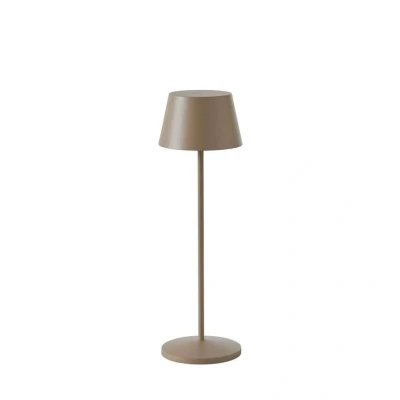 Abbildung von LOOM DESIGN LED Akku Terrassenlampe Modi grau beige 36cm CCT