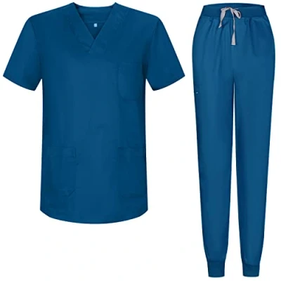 Abbildung von MISEMIYA Unisex Schrubb Set Medizinische Uniform mit Oberteil und Hose 817 8316 Small, Azul 37