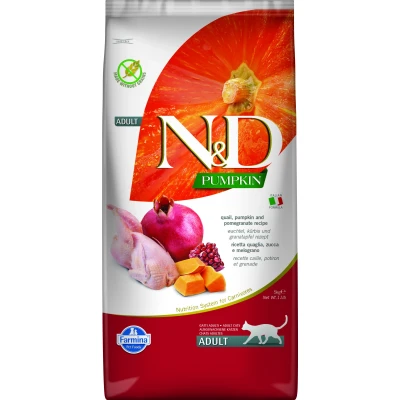 Abbildung von N&amp;D Pumpkin CAT Wachtel &amp; Granatapfel varianten 5 kg