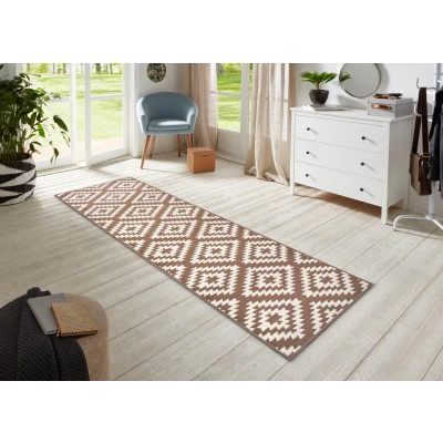 Abbildung von HANSE Home Läufer &quot;Nordic&quot;, rechteckig, Kurzflor, Raute, Teppich, Weich, Esszimmer, Kinderzimmer, Flur, Modern