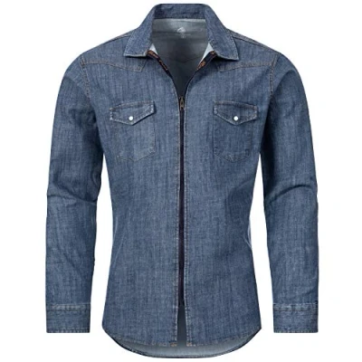 Abbildung von Rock Creek Jeanshemd Herren Blau H 219