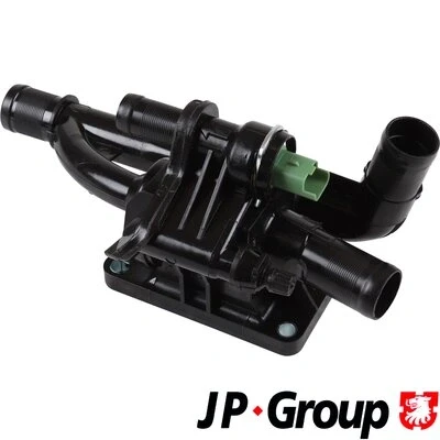 Abbildung von JP GROUP 1514501000 Thermostatgehäuse mit Sensor PEUGEOT: 207 Schrägheck, CC, 308 I SW, FORD: FIESTA 6, FOCUS 2 Kombi, 3 Turnier