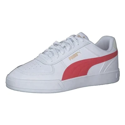 Abbildung von PUMA Unisex CAVEN Sneaker, White for All TIME RED Gold, 44 EU