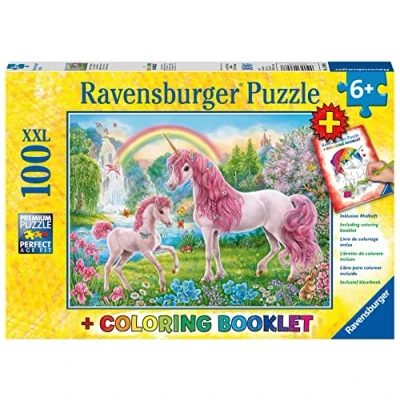 Abbildung von Ravensburger Puzzle Magische Einhörner, 100 Puzzleteile, Made in Germany, FSC® schützt Wald weltweit