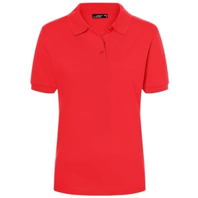Abbildung von James &amp; Nicholson Damenpolo Classic Piqué Poloshirt mit gestrickten Bündchen Farbe: Tomato Grösse: XL