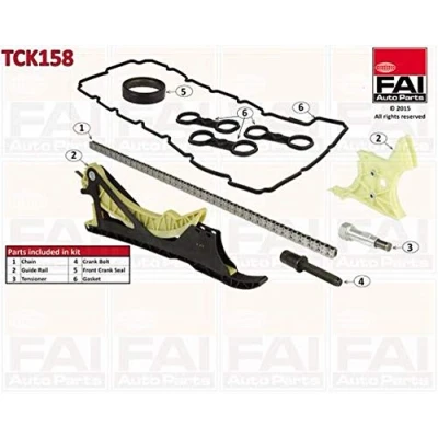 Abbildung von FAI AutoParts TCK158 Steuerkettensatz mit Dichtungen, ohne Zahnräder Simplex, Bolzenkette BMW: 3 Limousine, 1 Schrägheck, Touring