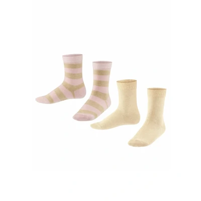 Abbildung von Falke Happy Stripe 2Pack multipack Socken für Kinder, Größe: 23 26, Sand mel