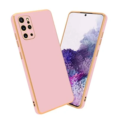Abbildung von Cadorabo Hülle kompatibel mit Samsung Galaxy S20 Plus Schutzhülle TPU Silikon Case Liquid Design Kameraschutz Slim Kratzfest Weiche Gummi Rundumschutz für in Rosa