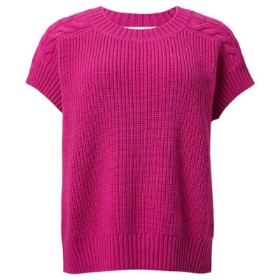 Abbildung von comma casual identity Spencer Tshirt print, Damen, Größe: XS, Pink