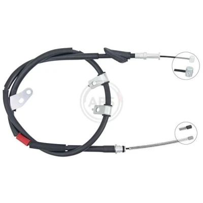 Abbildung von A.B.S. K15838 Handbremsseil 1603 für Links /Rechtslenker SUBARU: Impreza II Limousine, Forester II, I
