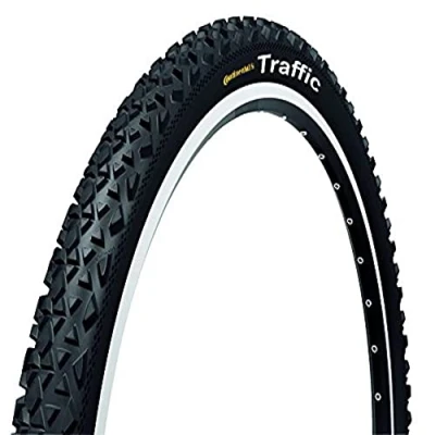 Abbildung von Continental Unisex Erwachsene MTB Reifen Traffic II 1.9 Fahrradreifen, Schwarz, 26 x