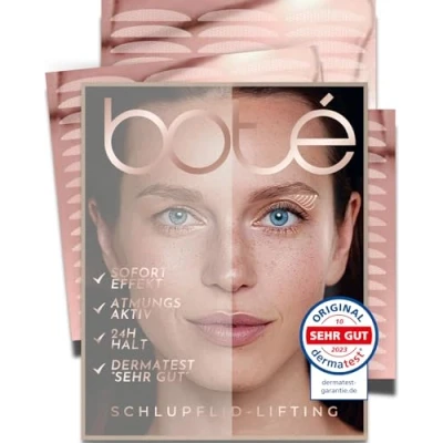 Abbildung von BOTÉ 144 Schlupflider Stripes unsichtbar &amp; atmungsaktiv (S) Lidstraffung Strips für strahlende Augen Eyelid Stickers gegen Schlupflid Dermatest &quot;sehr gut&quot; NEUE GRÖSSEN