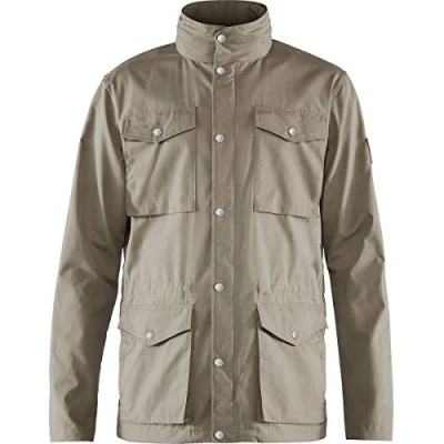 Abbildung von Fjällräven Herren Räven Lite Jkt Jacke mit doppelter Kapuze im Kragen, Braun (Sand Stone 195), XXL EU