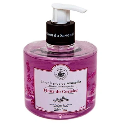 Abbildung von Flüssigseife mit Bio Olivenöl 330 ml, Kirschblüte La Maison du Savon von Marseille