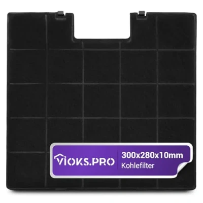 Abbildung von Viоks.pro Filter für Abzugshaube 300x280mm Ersatz Gorenje 180177 AH004 Amica KF17134 KH17101 KH17106 Baumann FWK300 Kohlefilter Dunstabzugshaube Geruchsfilter Aktiv