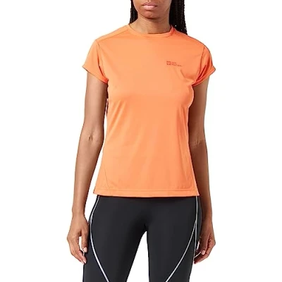 Abbildung von Jack Wolfskin Prelight Sport Tshirt, Damen, Größe: Small, Guave