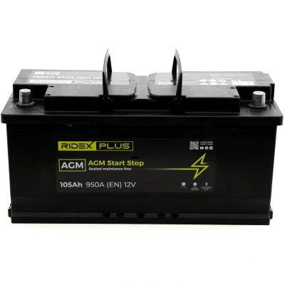 Abbildung von RIDEX PLUS 1S0053P Batterie 12V 105Ah 950A B13 AUDI: A6 C7 Limousine, VOLKSWAGEN: Touareg II, BMW: 5 Touring