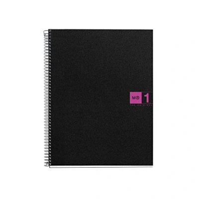 Abbildung von Mr BASICOS Block 1 2655 colore, Format A5, Stärke: 80 Blatt, CUADRICULA Polypropylen, Farbe: Fuchsia