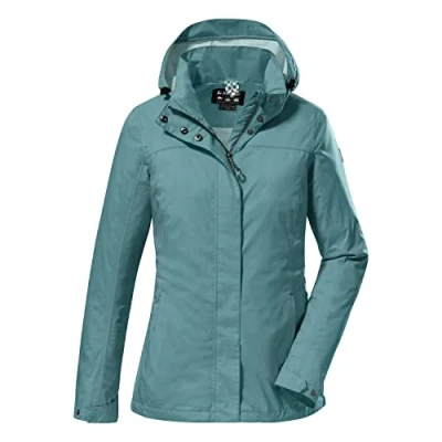 Abbildung von killtec Damen Funktionsjacke mit abzippbarer Kapuze, wasserdicht KOS 131 WMN JCKT, aqua, 46, 38374 000