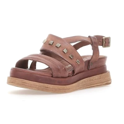 Abbildung von A.S.98 Sandalette &quot;DUST&quot;, Sommerschuh, Sandale, Keilabsatz, mit eckigen Nieten besetzt