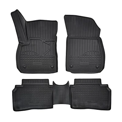 Abbildung von Norm Liners 3D Gummimatten Auto Matten Fussmatten Kompatibel mit Insignia B ab 2017, Rand cca 4cm, Allwetter, 4Tlg, Premium Qualität