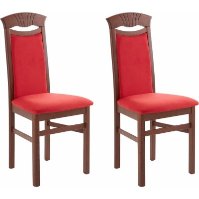 Abbildung von Home affaire Esszimmerstuhl &quot;Franz&quot;, (Set), 2 St., Microfaser, strapazierfähige Gestell Buche natur oder weiß, Holzstuhl